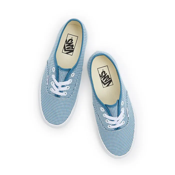 Vans Lowtop Shoes Men Houndstooth Authentic Shoes Blue
