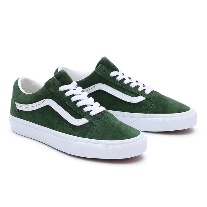 Vans Lowtop Shoes Men Pig Suede Old Skool Shoes Green