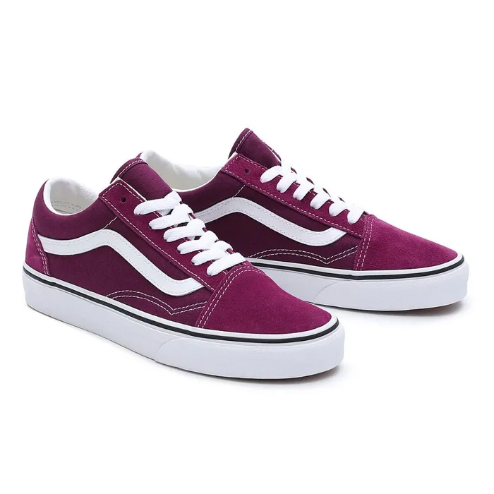 Vans Lowtop Shoes Women Color Theory Old Skool Shoes Purple