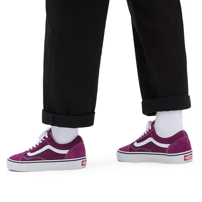 Vans Lowtop Shoes Women Color Theory Old Skool Shoes Purple
