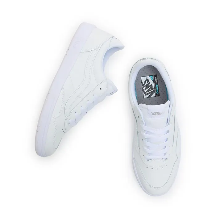 Vans Lowtop Shoes Women Cruze Too ComfyCush Leather Shoes White
