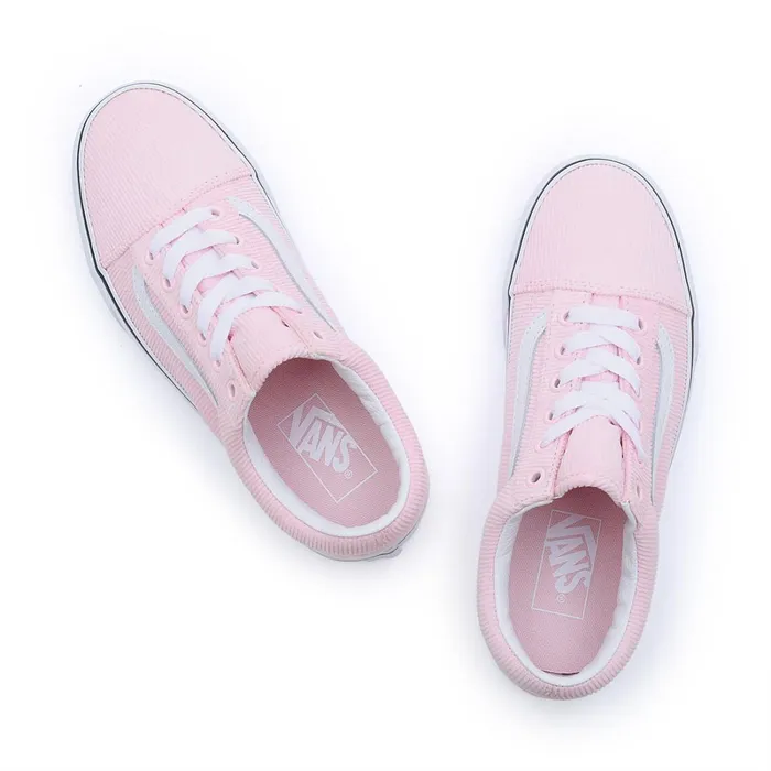 Vans Lowtop Shoes Women Mini Cord Old Skool Shoes Pink