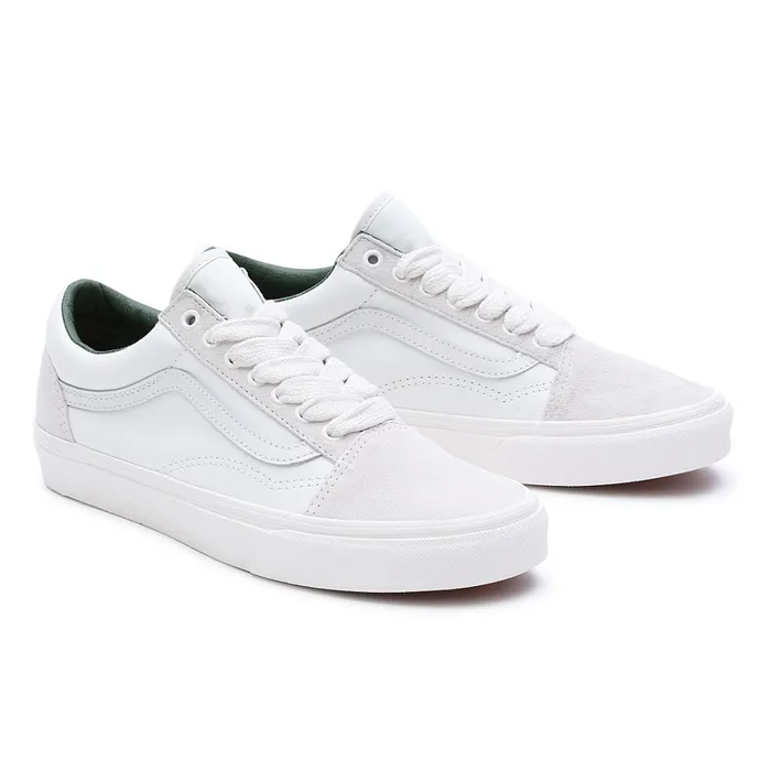 Vans Lowtop Shoes Women Oversized Laces Old Skool Shoes White