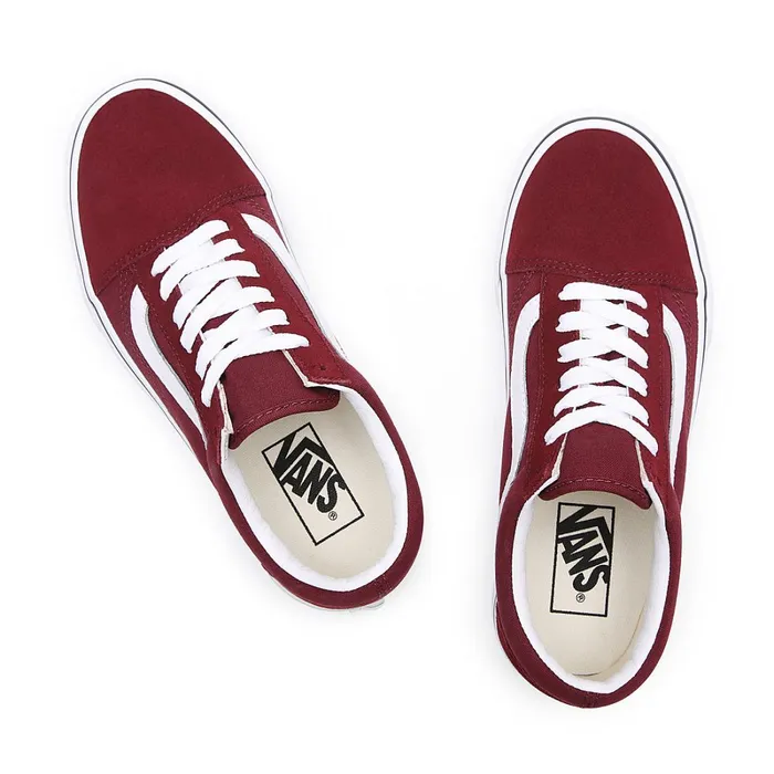 Vans Lowtop Shoes Women Platform Old Skool Shoes Red