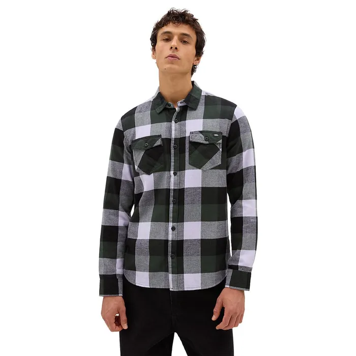 Vans Shirts Men Box Flannel Long Sleeve Buttondown Shirt Multicolour