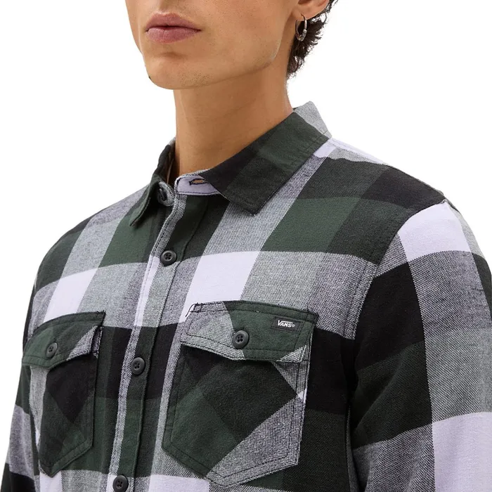 Vans Shirts Men Box Flannel Long Sleeve Buttondown Shirt Multicolour
