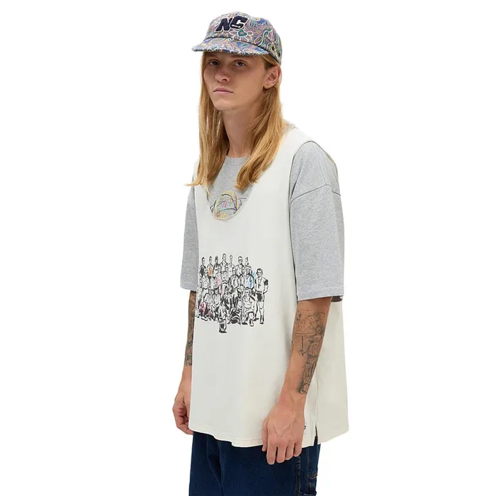 Vans Shirts Men Vault By X Nigel Cabourn Twofer Knit TShirt Grey