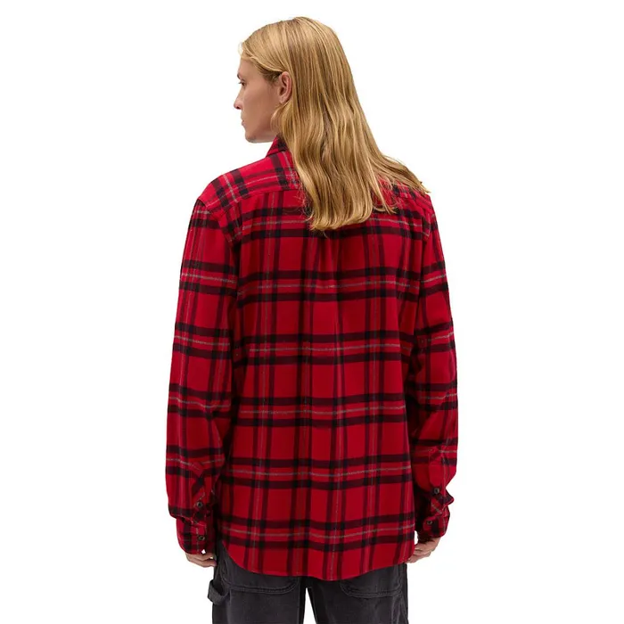 Vans Shirts Men Westminster Buttondown Long Sleeve Shirt Red