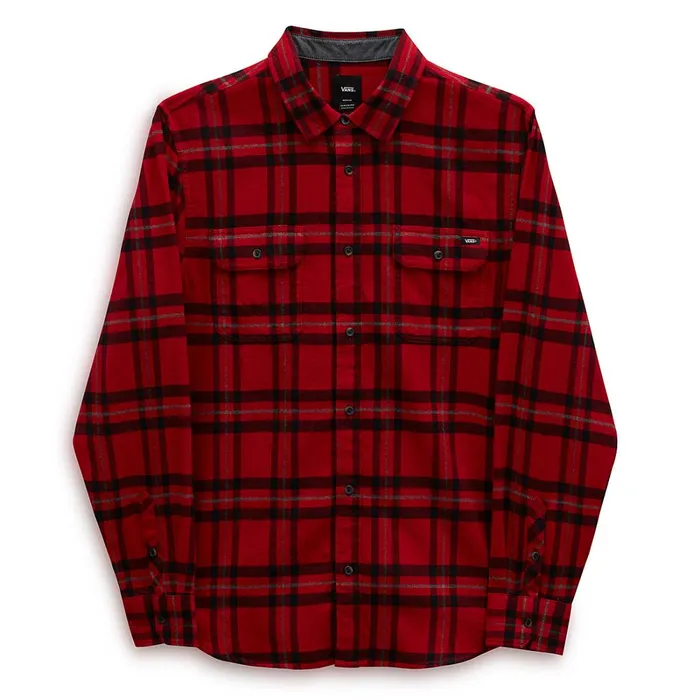Vans Shirts Men Westminster Buttondown Long Sleeve Shirt Red