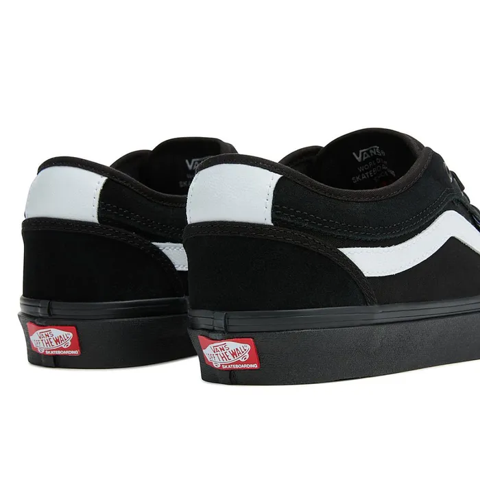 Vans Skate Shoes Men Chukka Low Sidestripe Shoes Black White