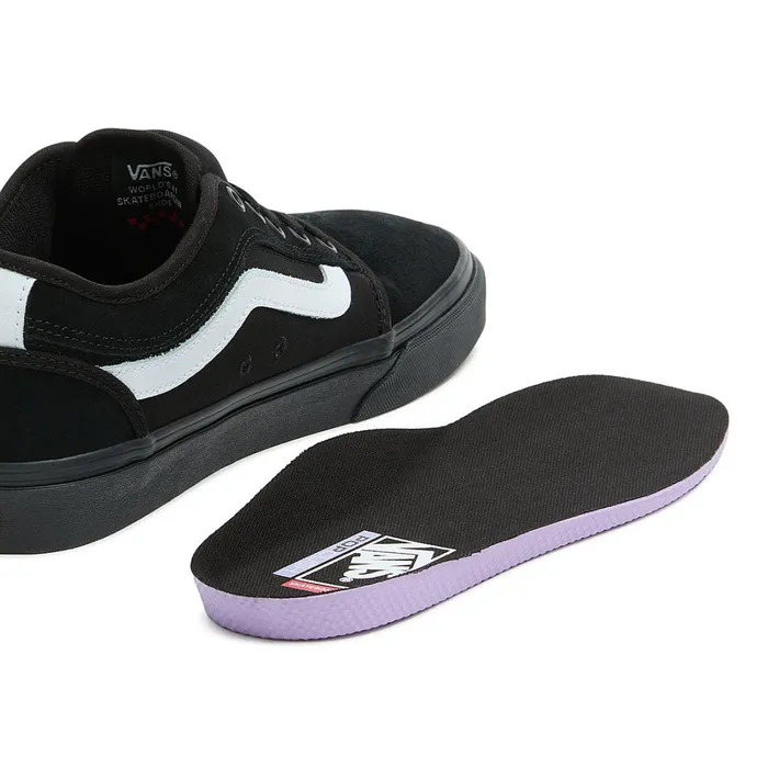 Vans Skate Shoes Men Chukka Low Sidestripe Shoes Black White