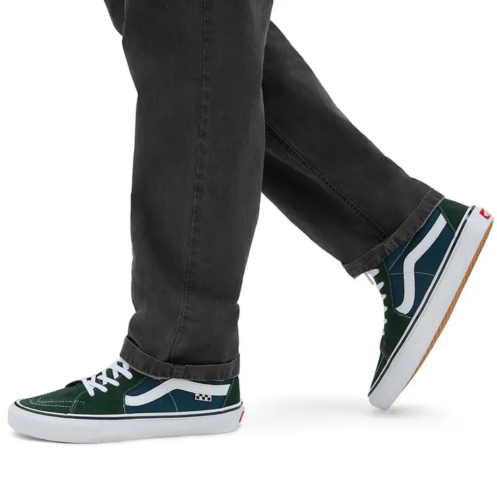 Vans Skate Shoes Men Skate Sk8Hi Shoes Green
