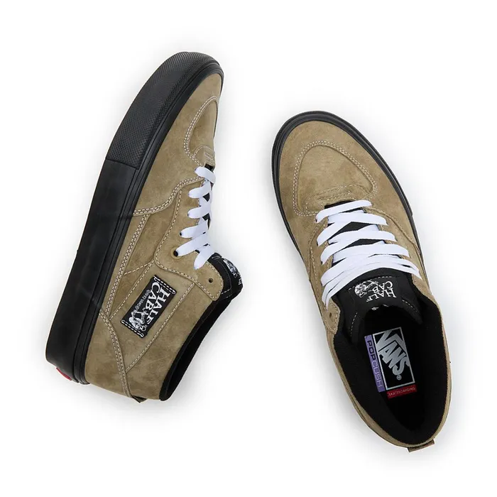 Vans Skate Shoes Women Skate Half Cab Pig Suede Shoes Green