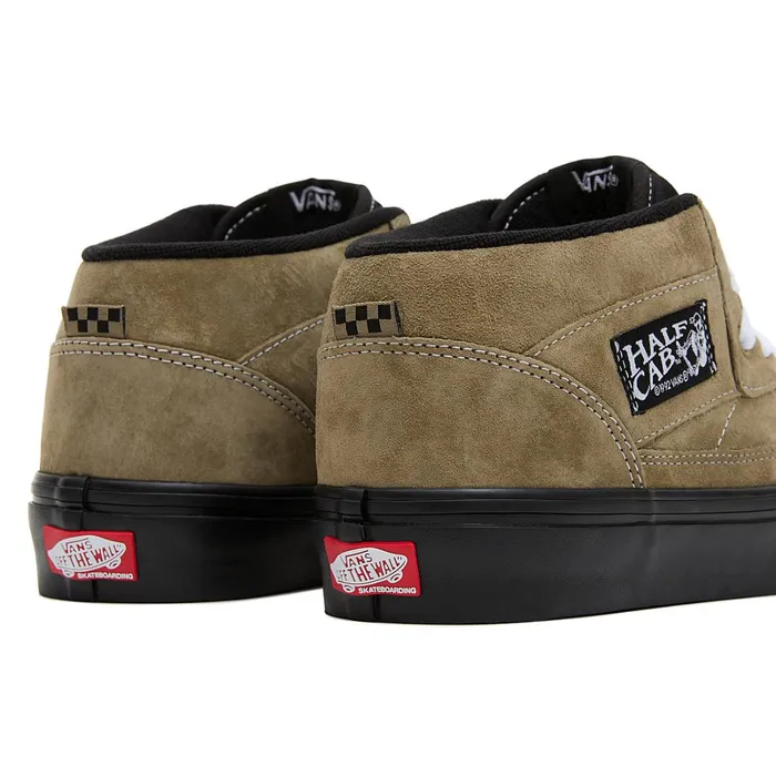 Vans Skate Shoes Women Skate Half Cab Pig Suede Shoes Green