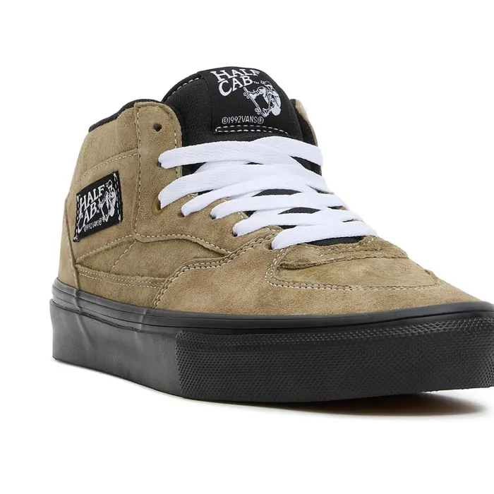 Vans Skate Shoes Women Skate Half Cab Pig Suede Shoes Green