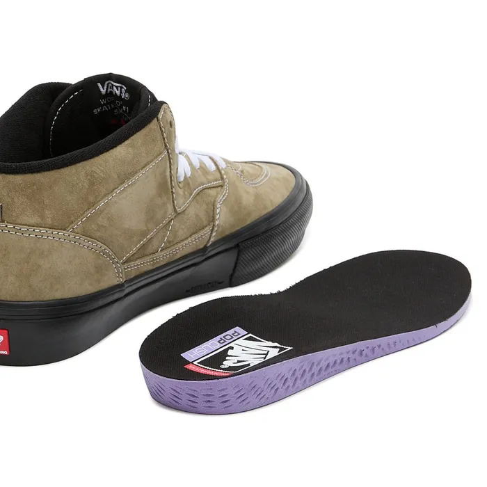 Vans Skate Shoes Women Skate Half Cab Pig Suede Shoes Green