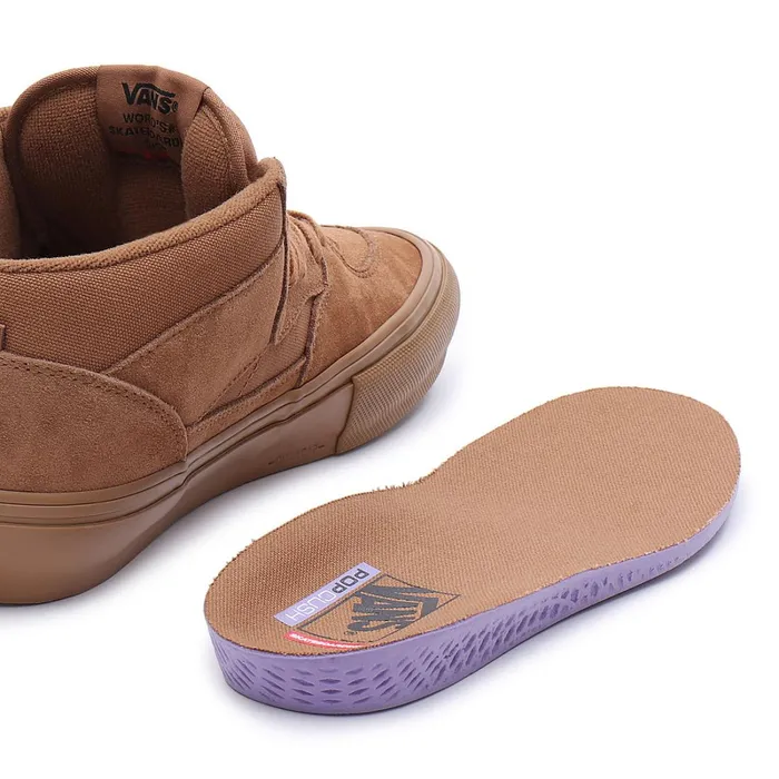 Vans Skate Shoes Women Skate Half Cab Shoes Brown
