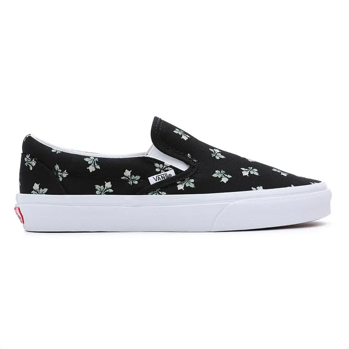 Vans Slipon Shoes Men Floral Classic SlipOn Shoes Black