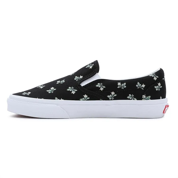 Vans Slipon Shoes Men Floral Classic SlipOn Shoes Black
