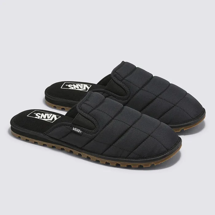 Vans Slipon Shoes Women Mountain Mule Vansguard Quilted Shoes Black