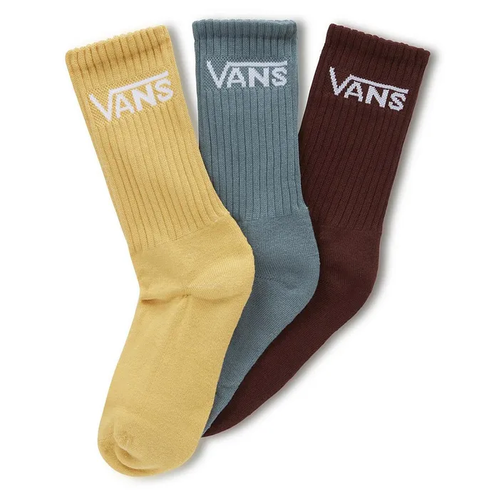 Vans Socks Kids Classic Crew Socks 3 Pairs Yellow