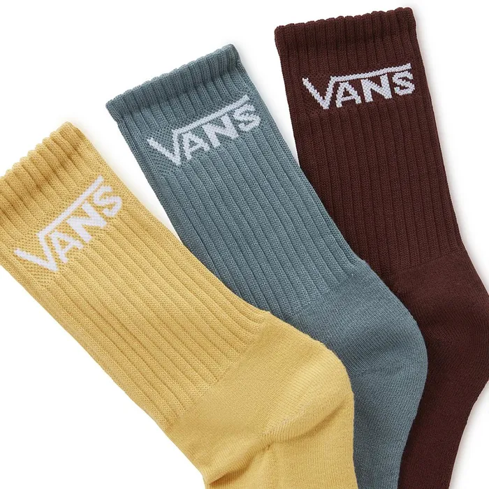 Vans Socks Kids Classic Crew Socks 3 Pairs Yellow