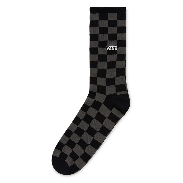Vans Socks Men Checkerboard Crew Socks 1 Pair Grey