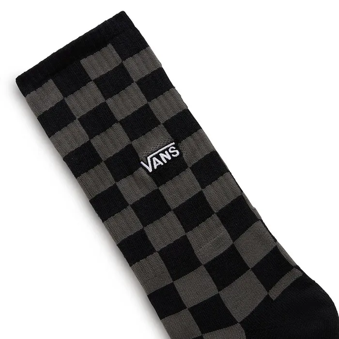 Vans Socks Men Checkerboard Crew Socks 1 Pair Grey