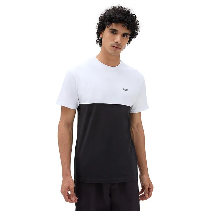 Vans Tshirts and Tanks Men Colorblock Tshirt Black White