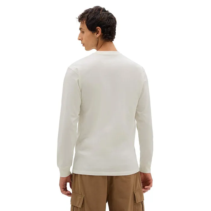 Vans Tshirts and Tanks Men Deserted Long Sleeve TShirt White