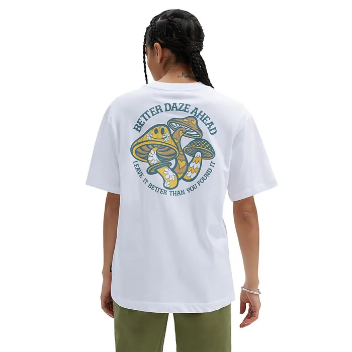 Vans Tshirts and Tops Women Better Daze Pocket TShirt White