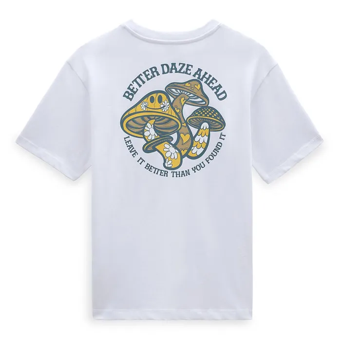 Vans Tshirts and Tops Women Better Daze Pocket TShirt White