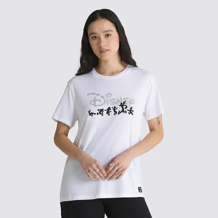 Vans Tshirts and Tops Women Disney X Club 100 Boyfriend TShirt White