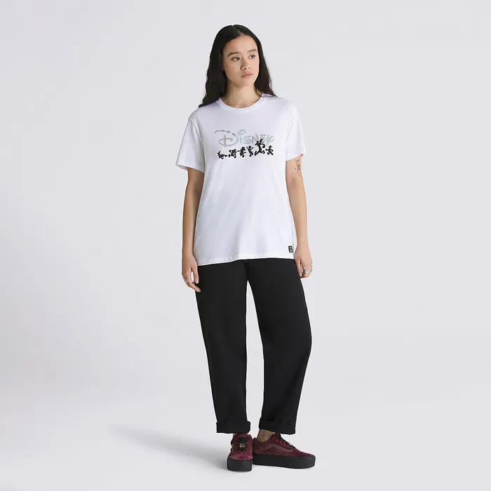 Vans Tshirts and Tops Women Disney X Club 100 Boyfriend TShirt White