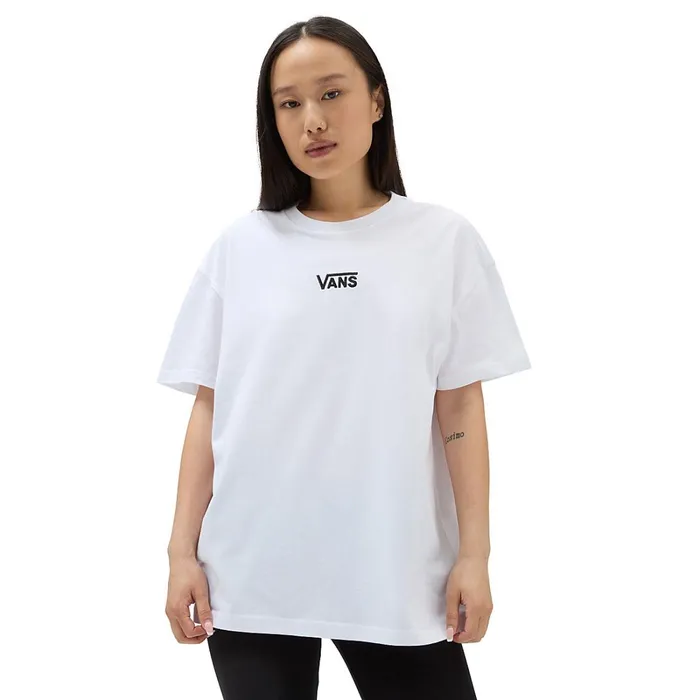 Vans Tshirts and Tops Women Flying V Oversized Tshirt White