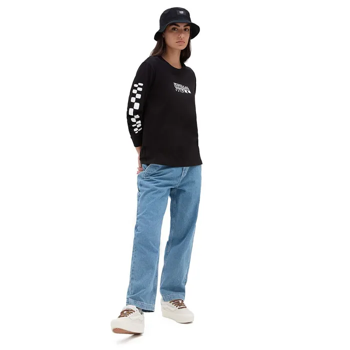 Vans Tshirts and Tops Women Jinx Boyfriend Long Sleeve TShirt Black
