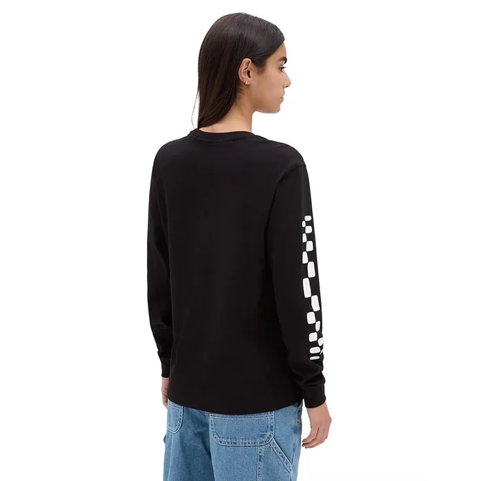Vans Tshirts and Tops Women Jinx Boyfriend Long Sleeve TShirt Black