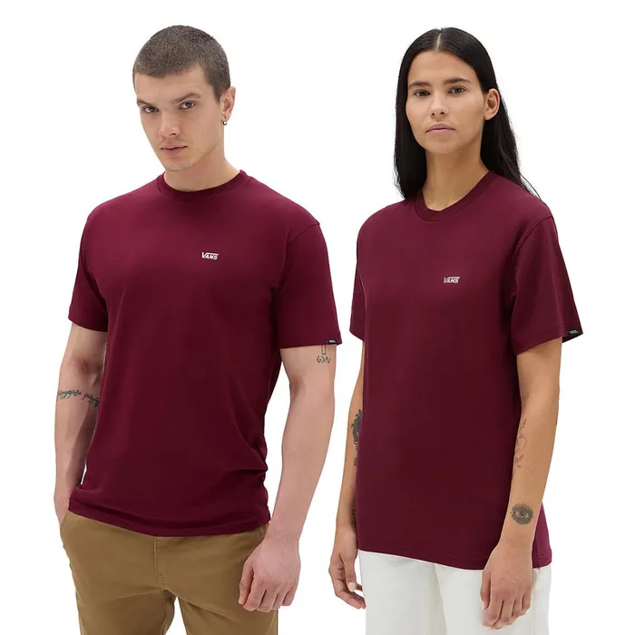 Vans Tshirts and Tops Women Left Chest Logo Tshirt Red