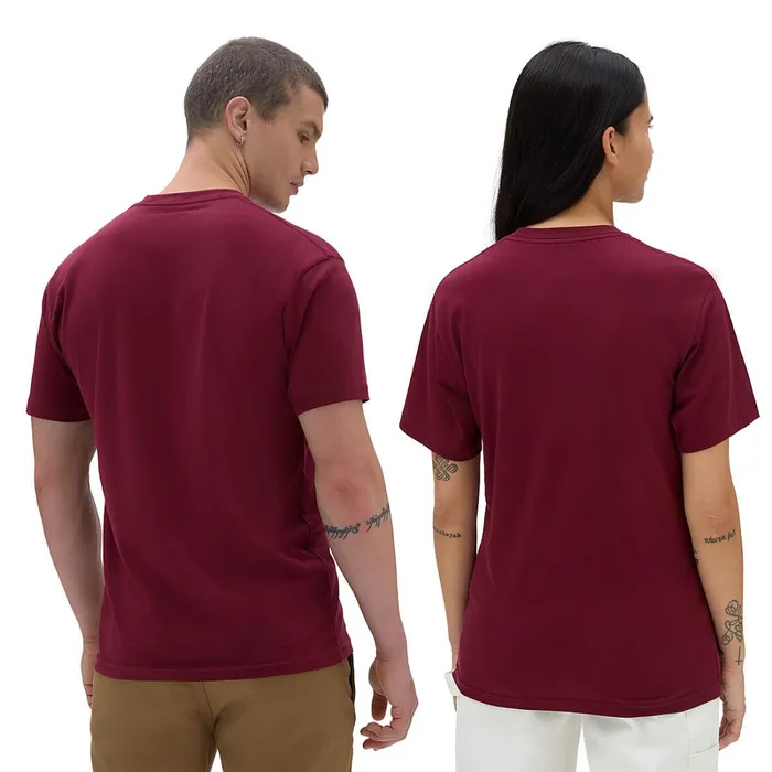 Vans Tshirts and Tops Women Left Chest Logo Tshirt Red