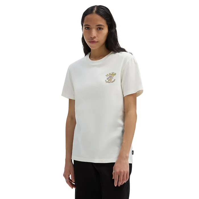 Vans Tshirts and Tops Women Paisley Fly Boyfriend Fit Tshirt White