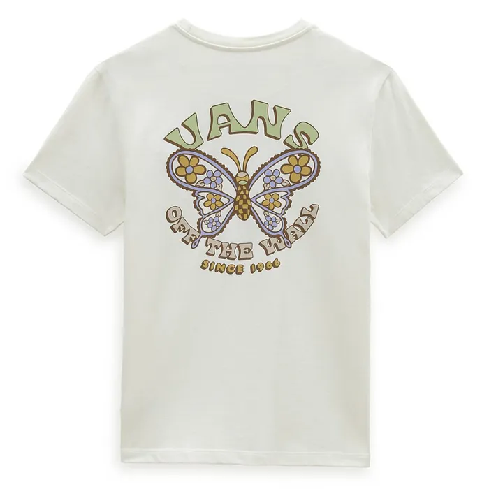 Vans Tshirts and Tops Women Paisley Fly Boyfriend Fit Tshirt White