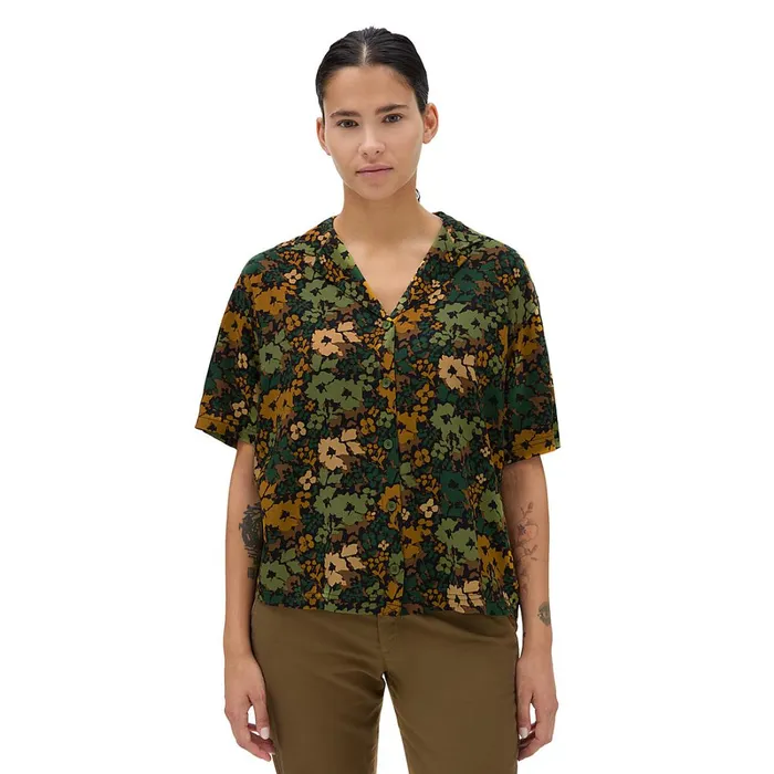 Vans Tshirts and Tops Women Parksfield Buttondown Shirt Green