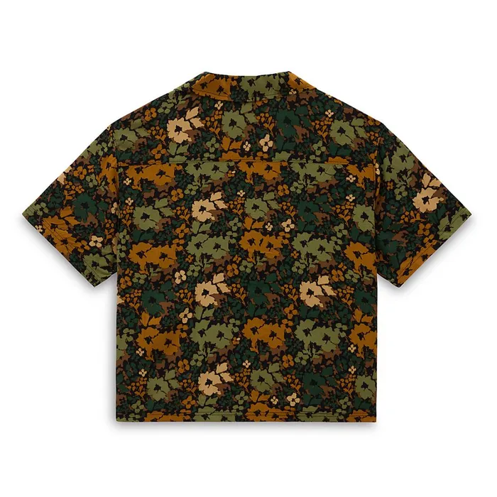 Vans Tshirts and Tops Women Parksfield Buttondown Shirt Green