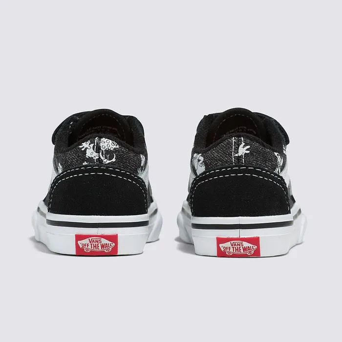 Vans Toddler Shoes 14 Years Kids Disney X Toddler Old Skool Hook And Loop Shoes 14 Years Multicolour