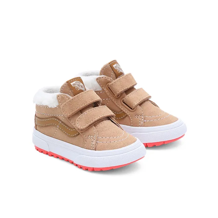 Vans Toddler Shoes 14 Years Kids Toddler Sk8Mid Reissue Hook And Loop MTE1 Shoes 14 Years Brown