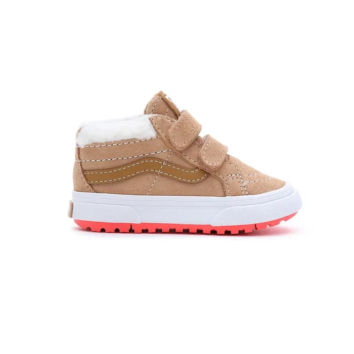Vans Toddler Shoes 14 Years Kids Toddler Sk8Mid Reissue Hook And Loop MTE1 Shoes 14 Years Brown