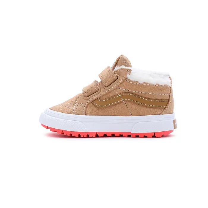 Vans Toddler Shoes 14 Years Kids Toddler Sk8Mid Reissue Hook And Loop MTE1 Shoes 14 Years Brown
