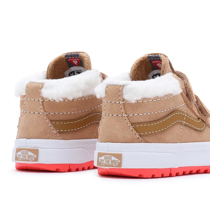 Vans Toddler Shoes 14 Years Kids Toddler Sk8Mid Reissue Hook And Loop MTE1 Shoes 14 Years Brown