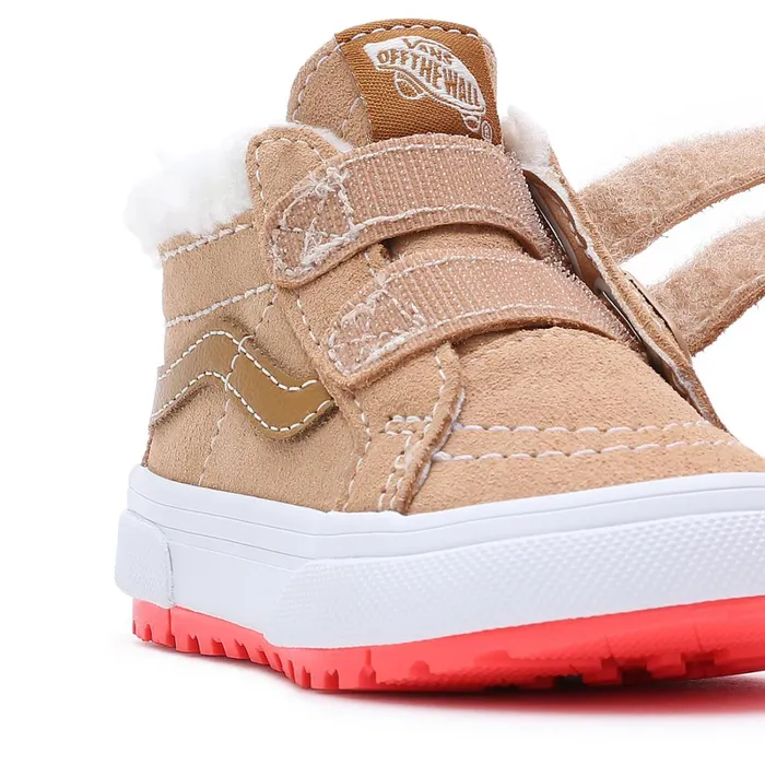 Vans Toddler Shoes 14 Years Kids Toddler Sk8Mid Reissue Hook And Loop MTE1 Shoes 14 Years Brown