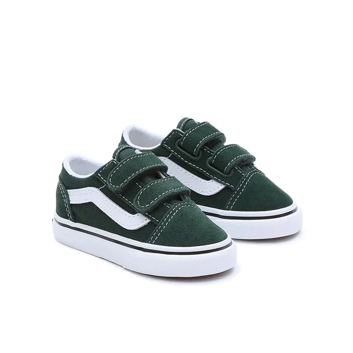 Vans View All Kids Toddler Color Theory Old Skool Hook And Loop Shoes 14 Years Green